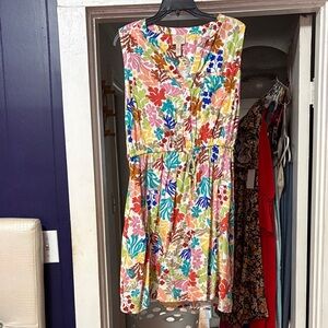 St. John's Bay Colorful Floral Mini Dress